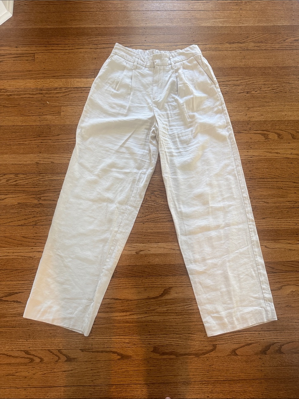 A New Day White High Rise Wide Leg Pants Size 6